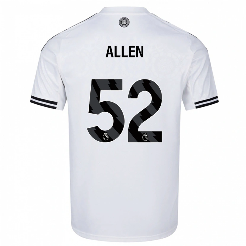 Danxen Criança Camisola Michael Allen #52 Branco Preto Principal 2025/26 Camisa