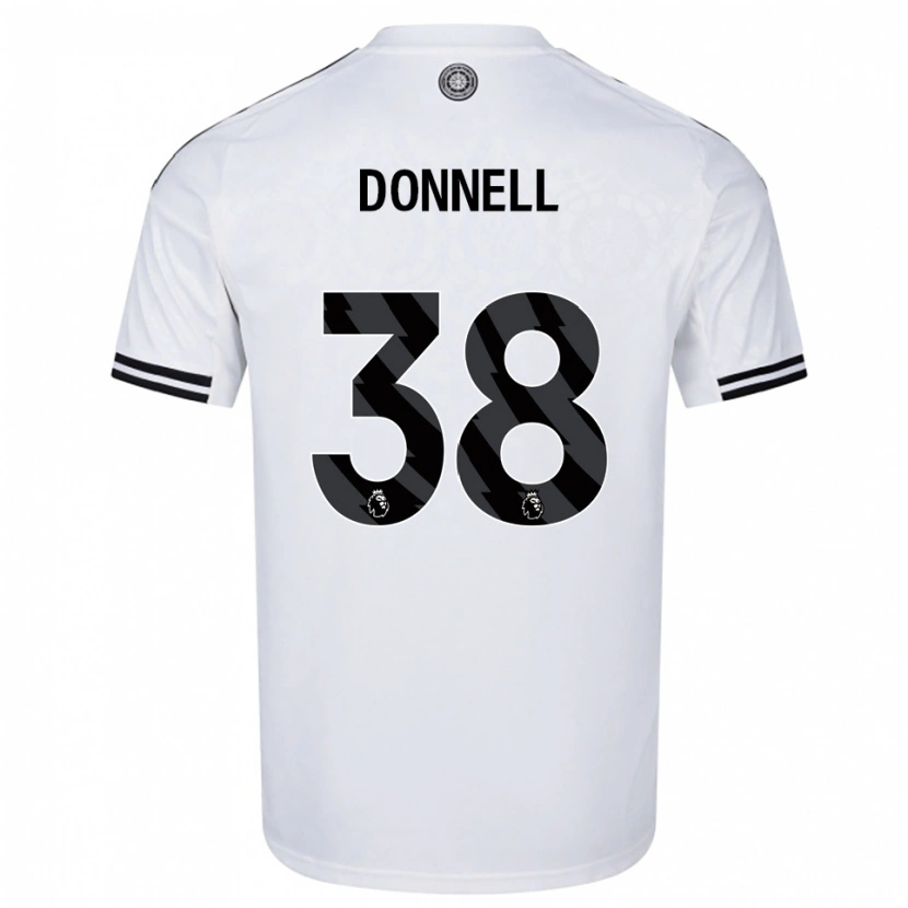 Danxen Criança Camisola Chris Donnell #38 Branco Preto Principal 2025/26 Camisa