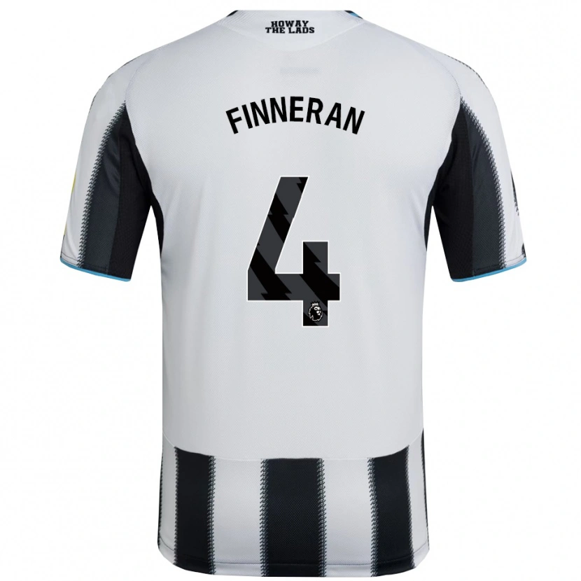 Danxen Criança Camisola Rory Finneran #4 Preto Branco Principal 2025/26 Camisa