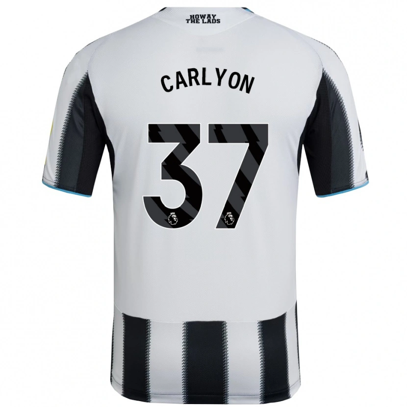 Danxen Criança Camisola Nathan Carlyon #37 Preto Branco Principal 2025/26 Camisa