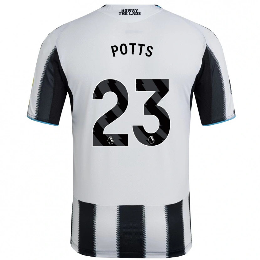 Danxen Criança Camisola Charlotte Potts #23 Preto Branco Principal 2025/26 Camisa