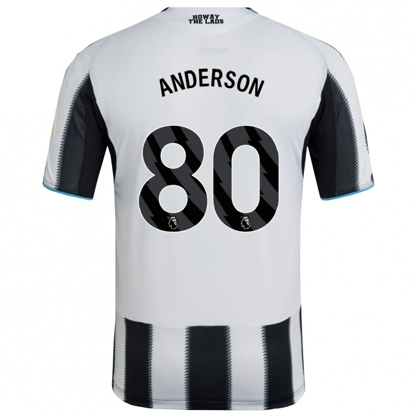 Danxen Criança Camisola Will Anderson #80 Preto Branco Principal 2025/26 Camisa