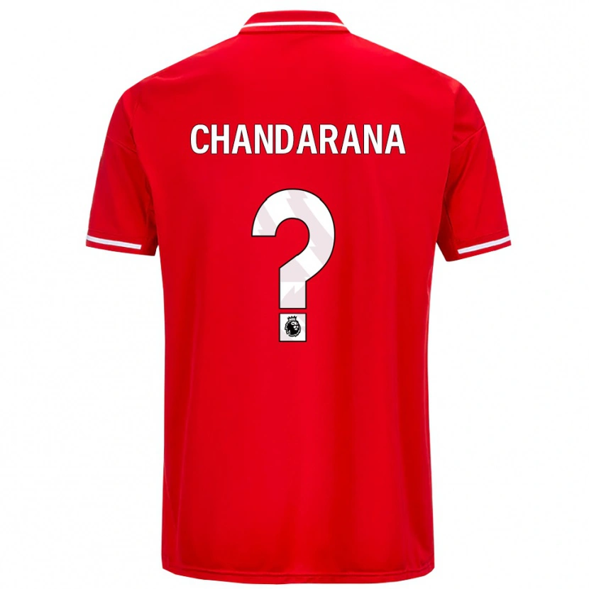 Danxen Criança Camisola Millie Chandarana #0 Vermelho Branco Principal 2025/26 Camisa