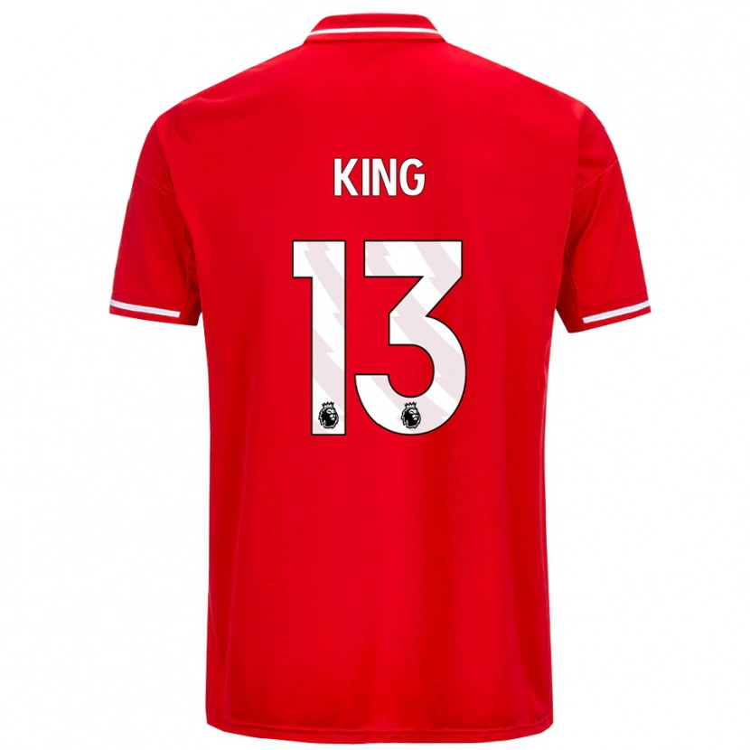 Danxen Criança Camisola Leo King #13 Vermelho Branco Principal 2025/26 Camisa