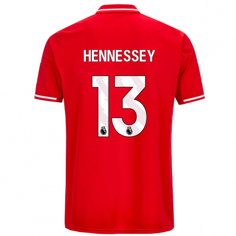 Danxen Criança Camisola Wayne Hennessey #13 Vermelho Branco Principal 2025/26 Camisa