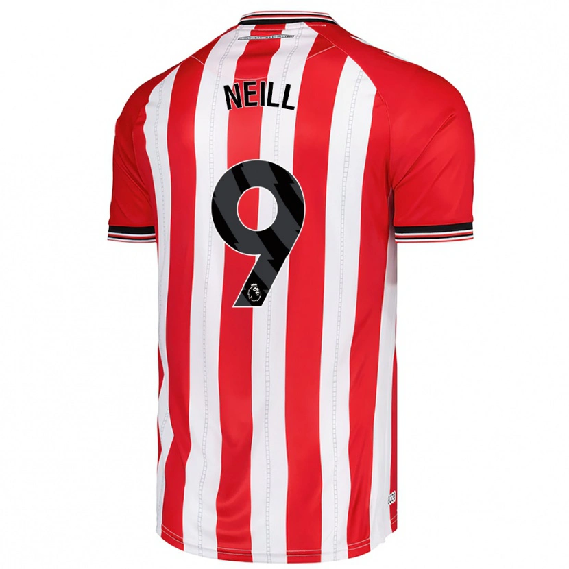 Danxen Criança Camisola Marcus Neill #9 Vermelho Branco Principal 2025/26 Camisa