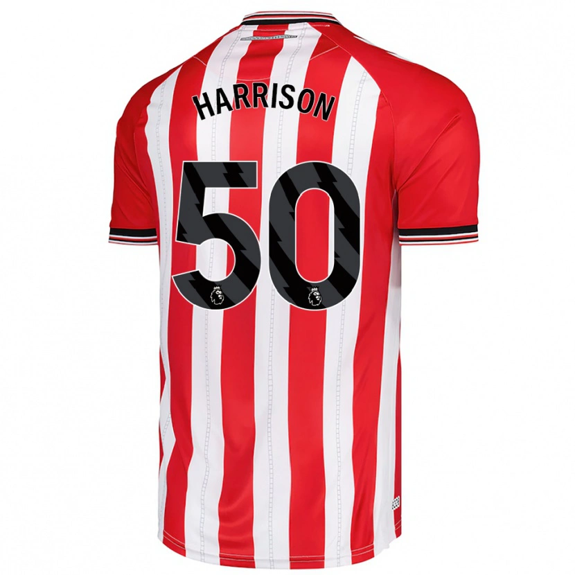 Danxen Criança Camisola Harrison Jones #50 Vermelho Branco Principal 2025/26 Camisa