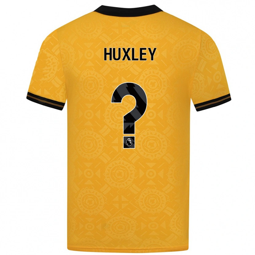 Danxen Criança Camisola Leon Huxley #0 Amarelo Preto Principal 2025/26 Camisa