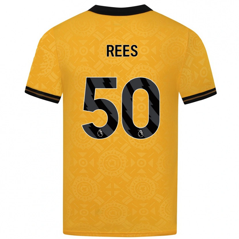 Danxen Criança Camisola Mason Rees #50 Amarelo Preto Principal 2025/26 Camisa