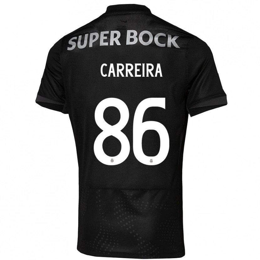 Danxen Criança Camisola Eva Carreira #86 Preto Branco Alternativa 2025/26 Camisa