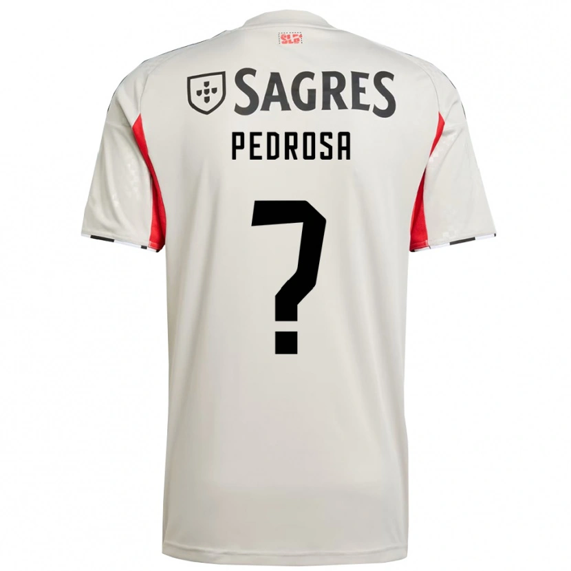 Danxen Criança Camisola Tomás Pedrosa #0 Branco Sujo Vermelho Alternativa 2025/26 Camisa