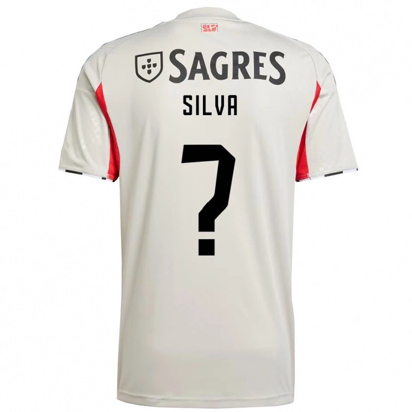 Danxen Criança Camisola Cassiano Silva #0 Branco Sujo Vermelho Alternativa 2025/26 Camisa