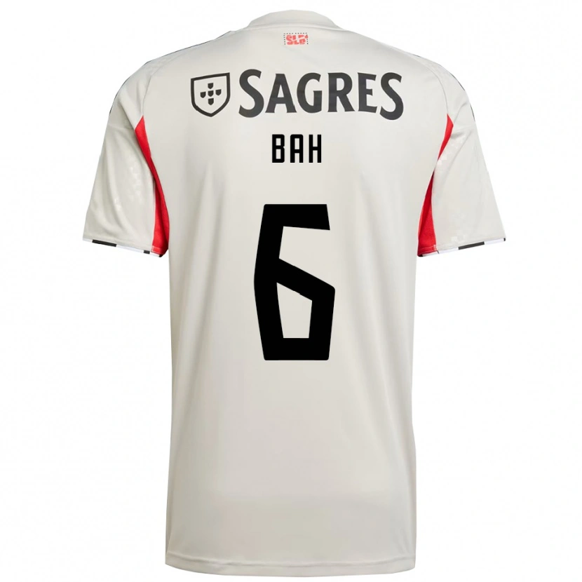 Danxen Criança Camisola Alexander Bah #6 Branco Sujo Vermelho Alternativa 2025/26 Camisa