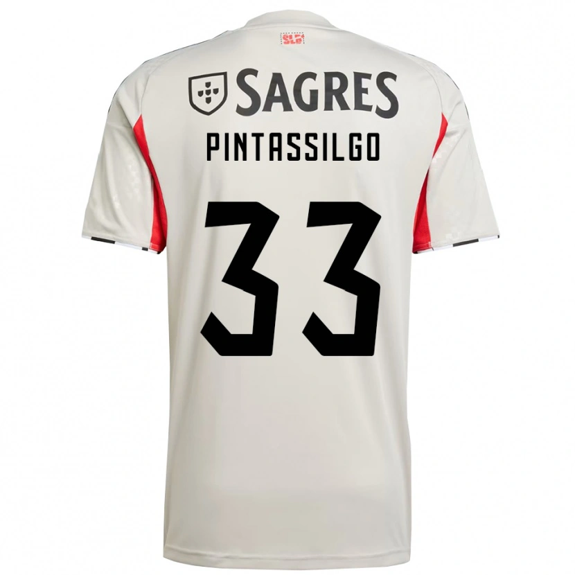 Danxen Criança Camisola Lara Pintassilgo #33 Branco Sujo Vermelho Alternativa 2025/26 Camisa