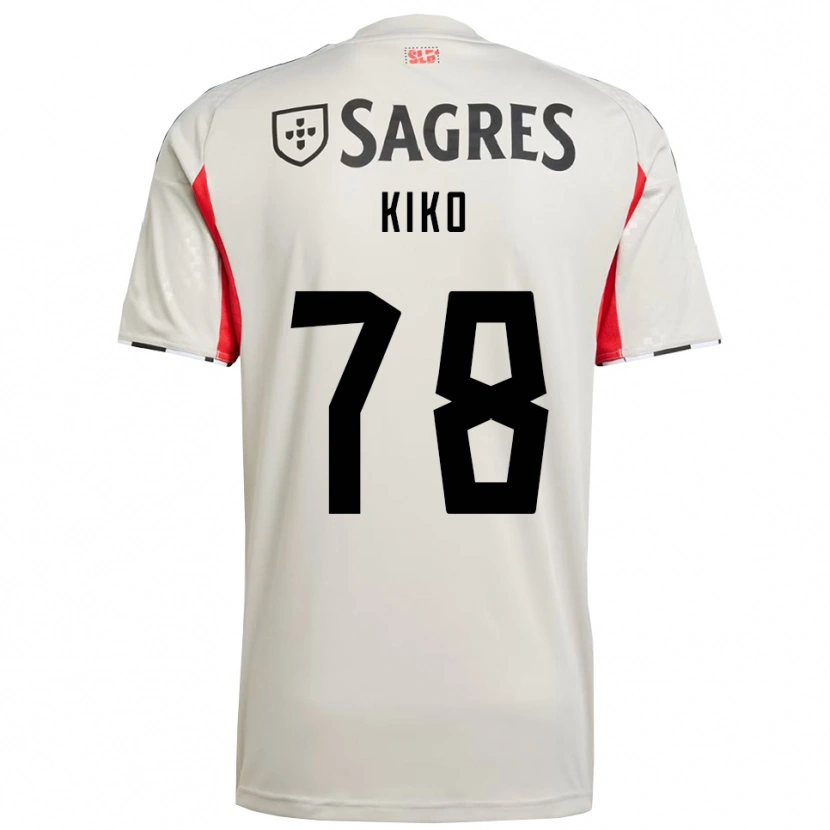 Danxen Criança Camisola Kiko #78 Branco Sujo Vermelho Alternativa 2025/26 Camisa