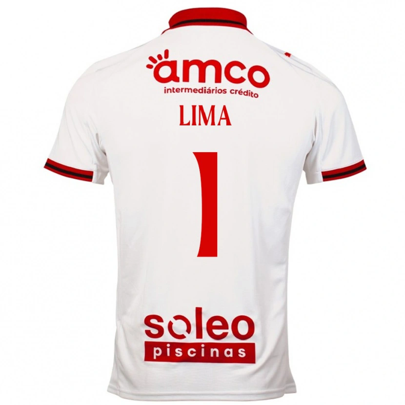 Danxen Criança Camisola Aline Lima #1 Branco Vermelho Alternativa 2025/26 Camisa