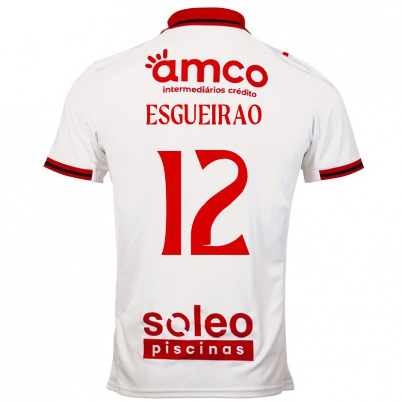 Danxen Criança Camisola Íris Esgueirão #12 Branco Vermelho Alternativa 2025/26 Camisa