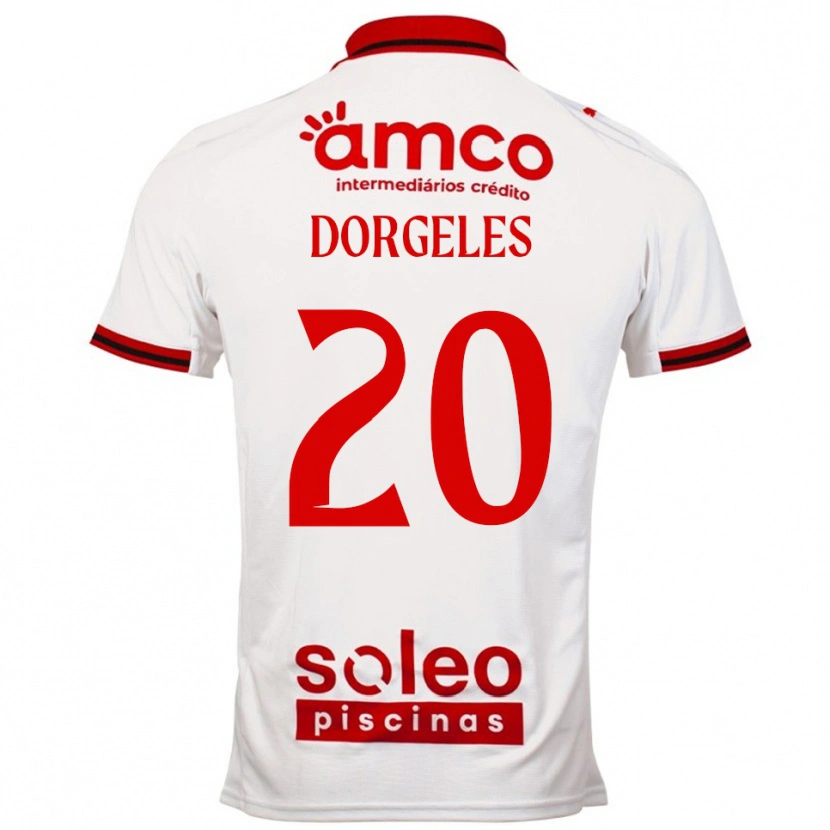 Danxen Criança Camisola Mario Dorgeles #20 Branco Vermelho Alternativa 2025/26 Camisa