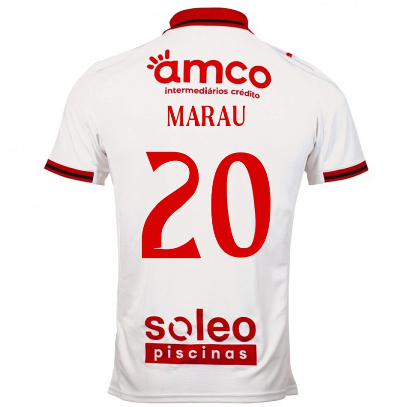 Danxen Criança Camisola Madalena Marau #20 Branco Vermelho Alternativa 2025/26 Camisa