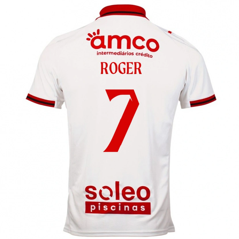Danxen Criança Camisola Roger #7 Branco Vermelho Alternativa 2025/26 Camisa