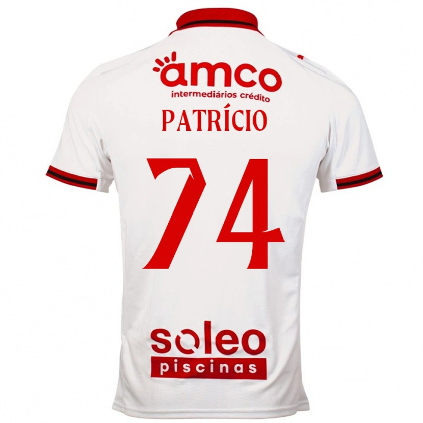 Danxen Criança Camisola Nuno Patrício #74 Branco Vermelho Alternativa 2025/26 Camisa