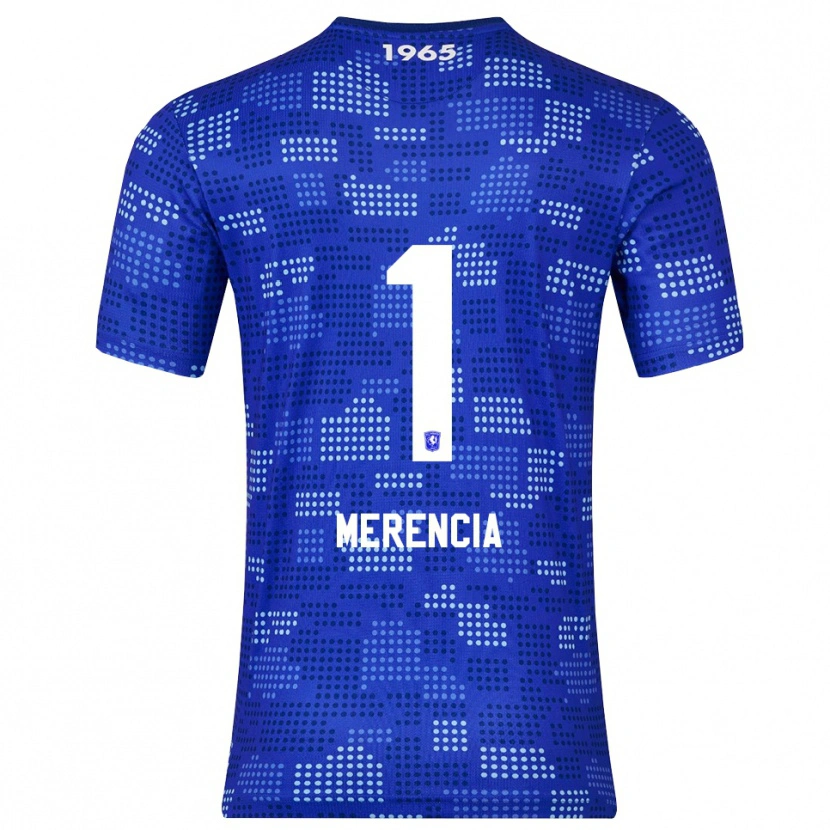 Danxen Criança Camisola Leandro Merencia #1 Azul Azul Celeste Alternativa 2025/26 Camisa