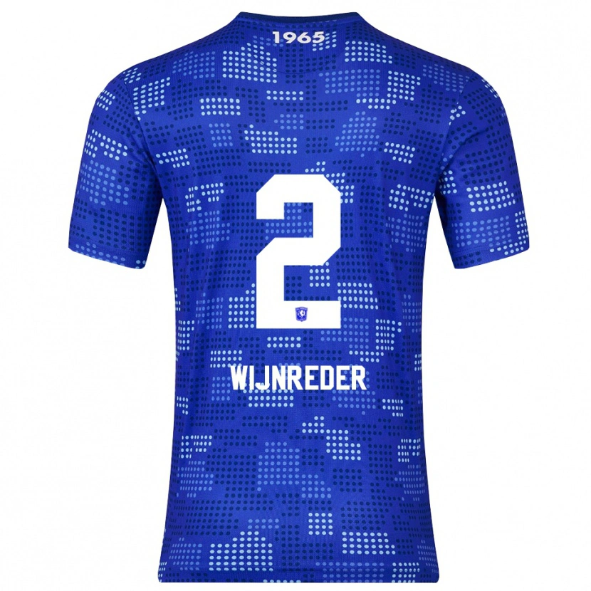 Danxen Criança Camisola Jeppe Wijnreder #2 Azul Azul Celeste Alternativa 2025/26 Camisa