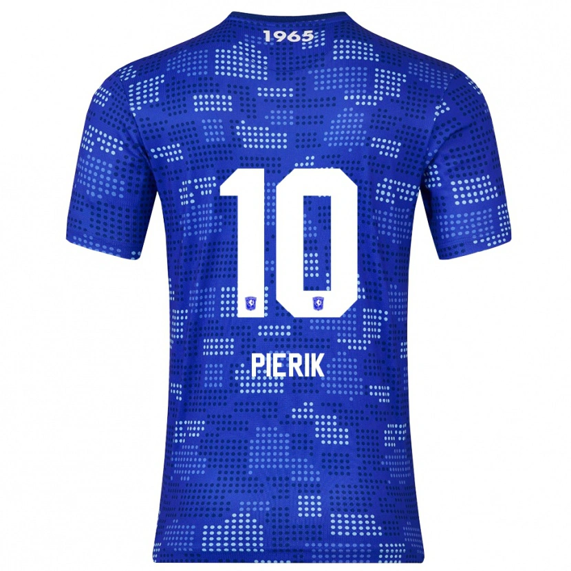 Danxen Criança Camisola Milan Pierik #10 Azul Azul Celeste Alternativa 2025/26 Camisa