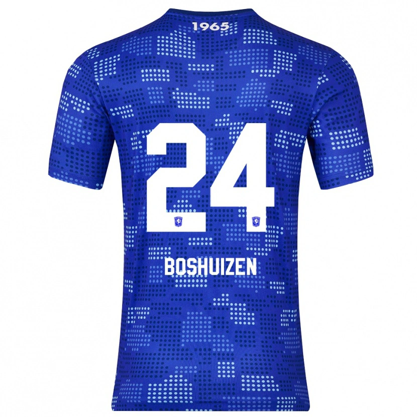 Danxen Criança Camisola Annouk Boshuizen #24 Azul Azul Celeste Alternativa 2025/26 Camisa