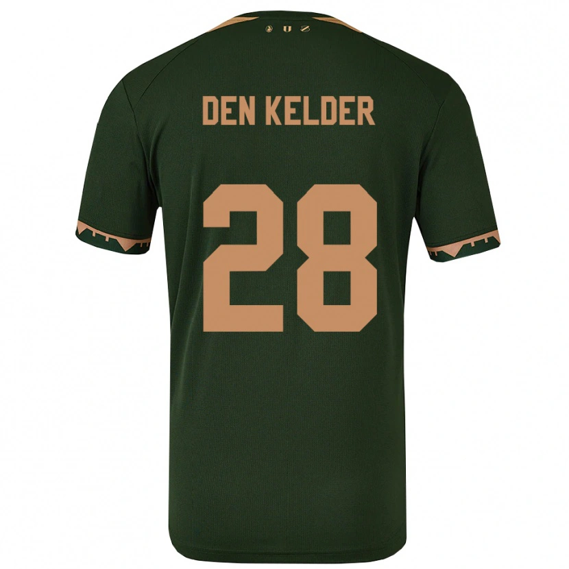 Danxen Criança Camisola Gera Op Den Kelder #28 Verde Dourado Alternativa 2025/26 Camisa