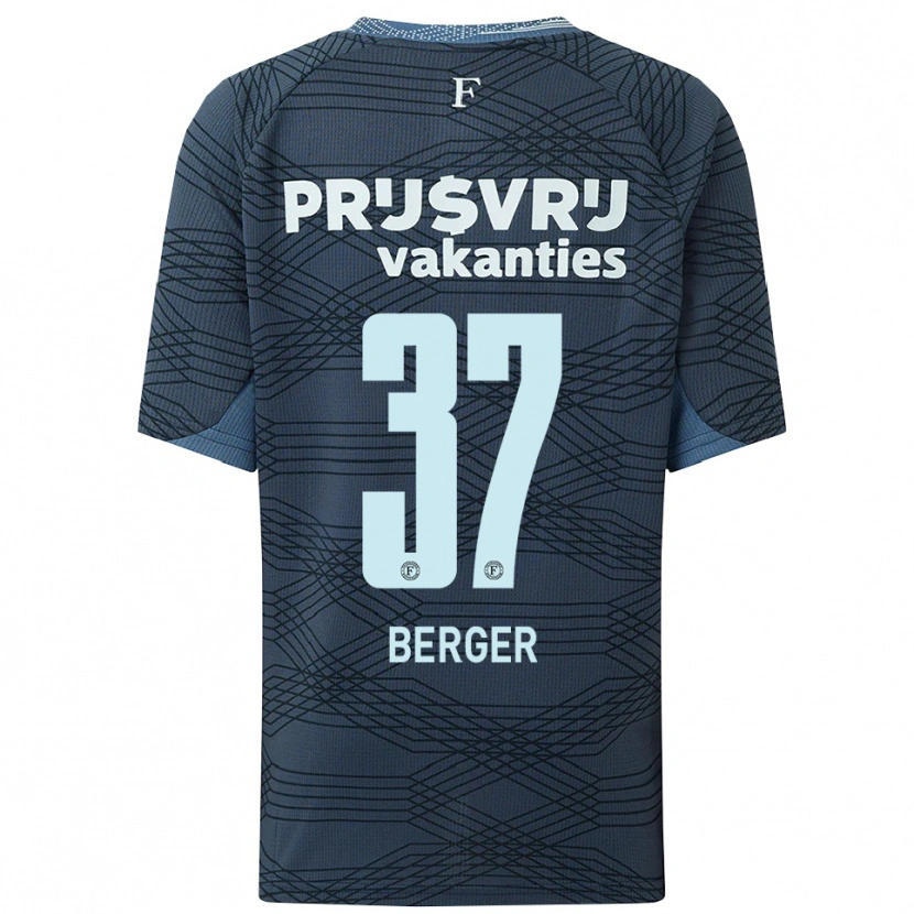 Danxen Criança Camisola Mannou Berger #37 Preto Cinza Alternativa 2025/26 Camisa