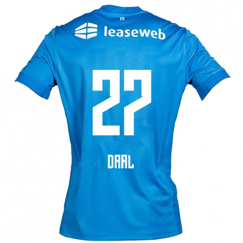 Danxen Criança Camisola Ro-Zangelo Daal #27 Azul Branco Alternativa 2025/26 Camisa