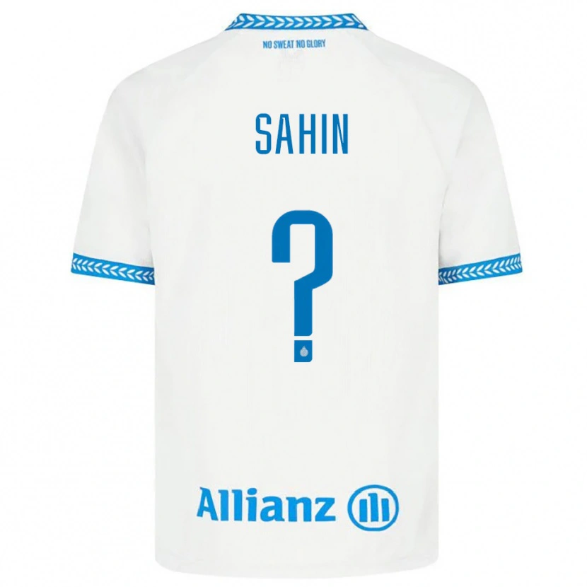 Danxen Criança Camisola Ilhan Sahin #0 Azul Branco Alternativa 2025/26 Camisa