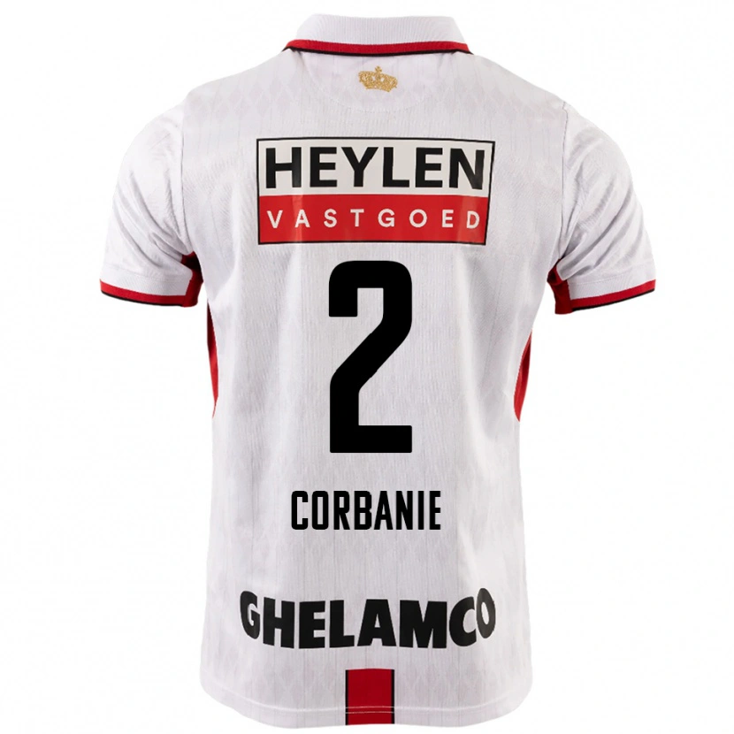 Danxen Criança Camisola Kobe Corbanie #2 Branco Vermelho Alternativa 2025/26 Camisa