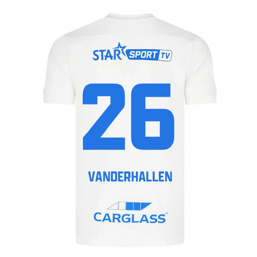 Danxen Criança Camisola Yari Vanderhallen #26 Branco Azul Alternativa 2025/26 Camisa
