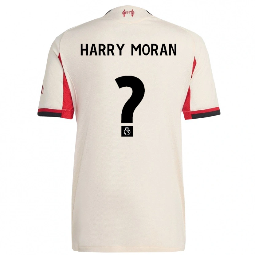 Danxen Criança Camisola Harry Moran #0 Branco Preto Alternativa 2025/26 Camisa