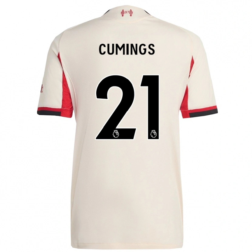 Danxen Criança Camisola Eartha Cumings #21 Branco Preto Alternativa 2025/26 Camisa