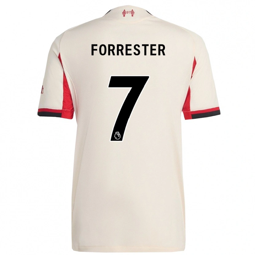 Danxen Criança Camisola La'more Forrester #7 Branco Preto Alternativa 2025/26 Camisa