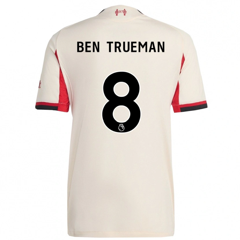 Danxen Criança Camisola Ben Trueman #8 Branco Preto Alternativa 2025/26 Camisa