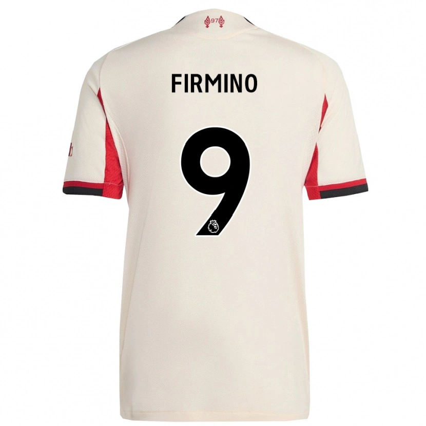Danxen Criança Camisola Roberto Firmino #9 Branco Preto Alternativa 2025/26 Camisa