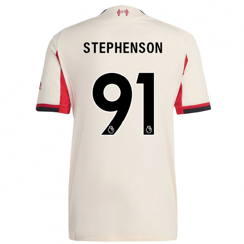 Danxen Criança Camisola Luca Stephenson #91 Branco Preto Alternativa 2025/26 Camisa