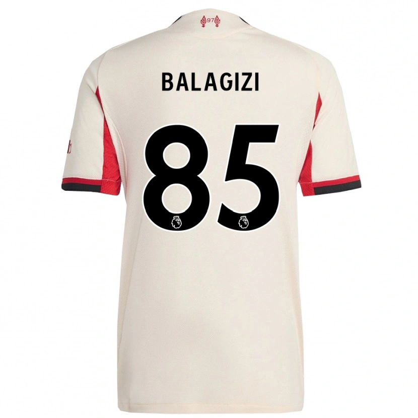 Danxen Criança Camisola James Balagizi #85 Branco Preto Alternativa 2025/26 Camisa