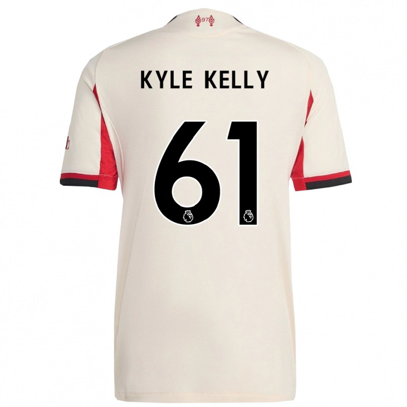 Danxen Criança Camisola Kyle Kelly #61 Branco Preto Alternativa 2025/26 Camisa