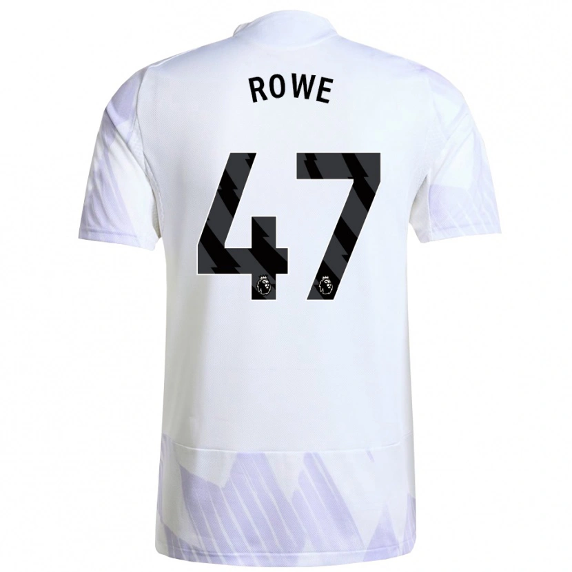 Danxen Criança Camisola Tommy Rowe #47 Branco Roxo Roxo Alternativa 2025/26 Camisa