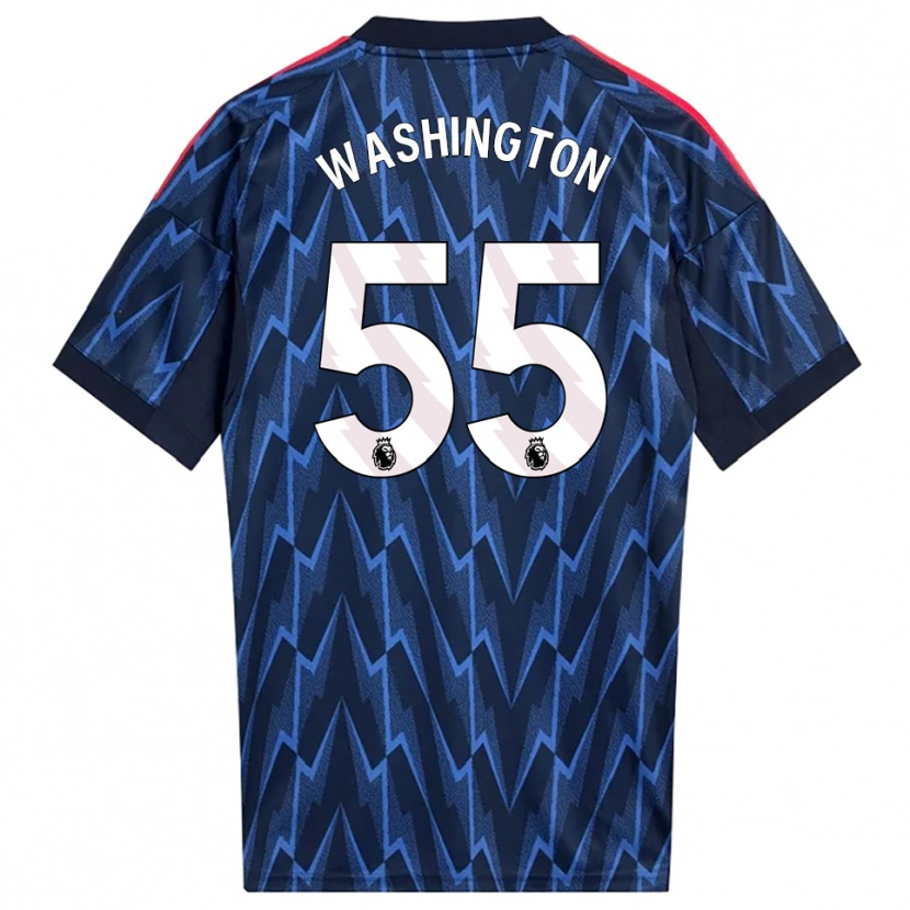 Danxen Criança Camisola Marcell Washington #55 Marinho Vermelho Alternativa 2025/26 Camisa