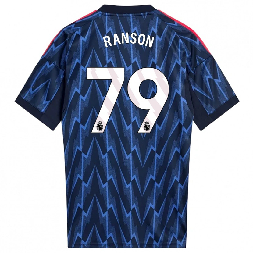 Danxen Criança Camisola Khari Ranson #79 Marinho Vermelho Alternativa 2025/26 Camisa
