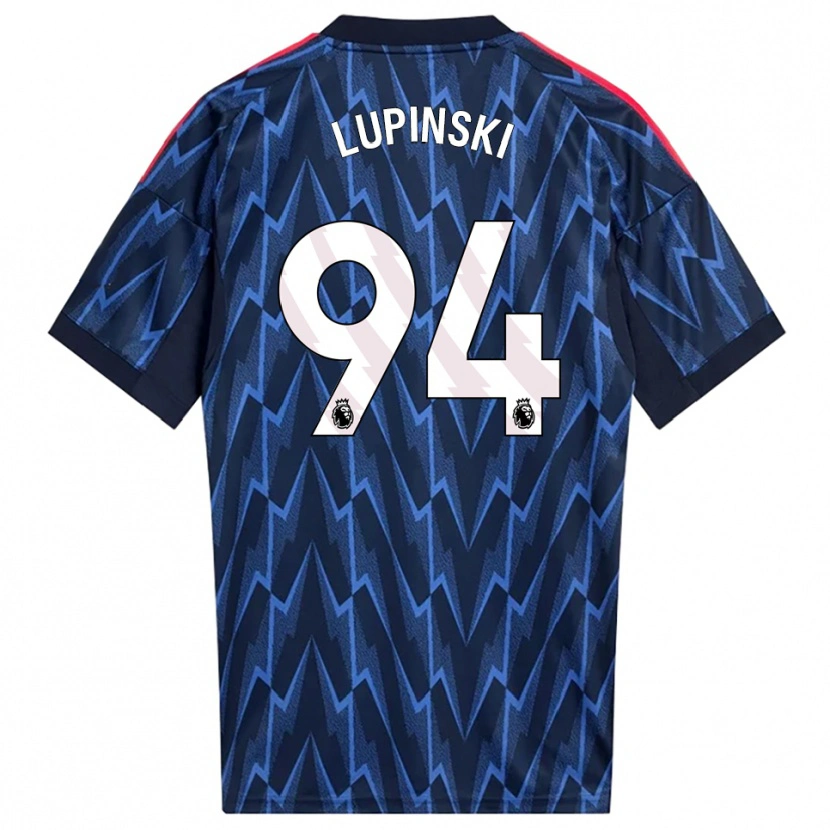 Danxen Criança Camisola Remi Lupinski #94 Marinho Vermelho Alternativa 2025/26 Camisa