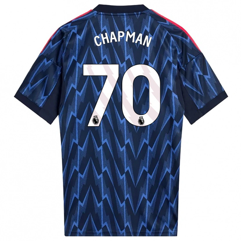 Danxen Criança Camisola Samuel Chapman #70 Marinho Vermelho Alternativa 2025/26 Camisa