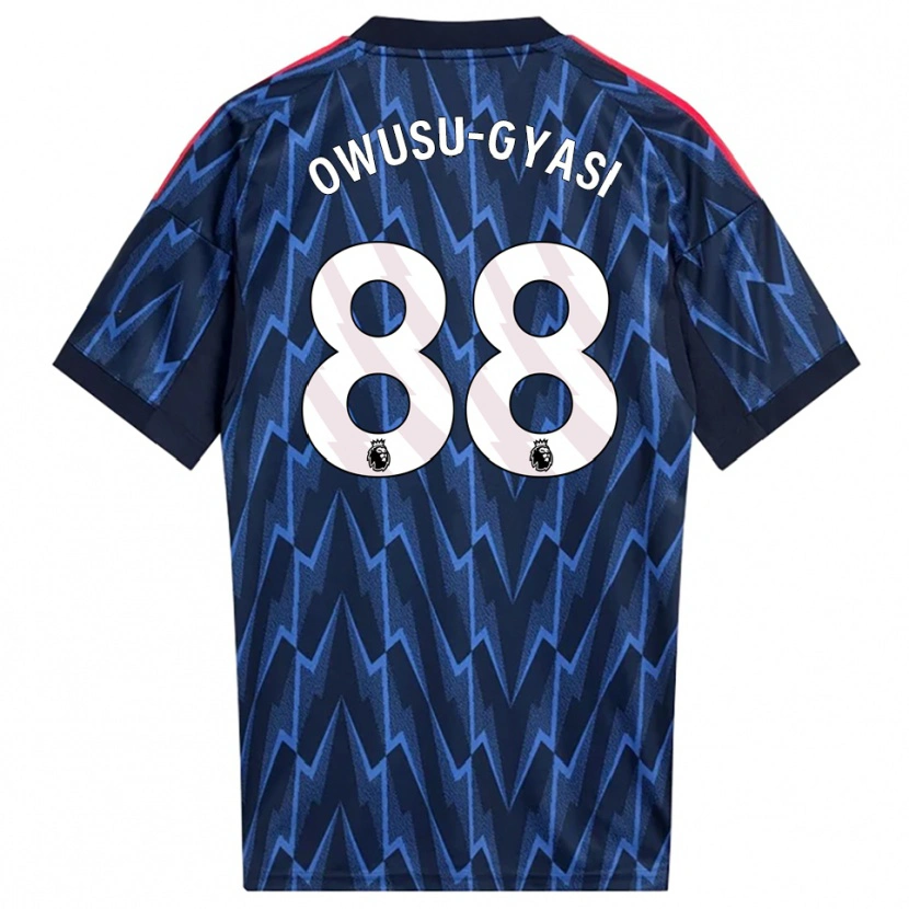 Danxen Criança Camisola Abraham Owusu-Gyasi #88 Marinho Vermelho Alternativa 2025/26 Camisa