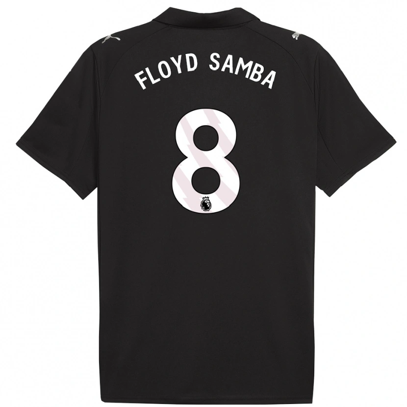 Danxen Criança Camisola Floyd Samba #8 Preto Branco Alternativa 2025/26 Camisa